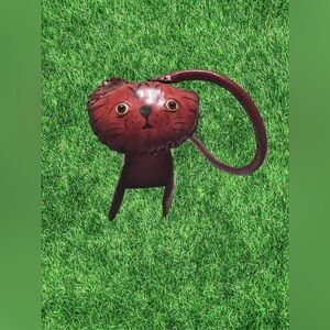 Handmade Handtooled Genuine Leather Cat Purse NEW 9.5"x5" w/9" Strap Drop